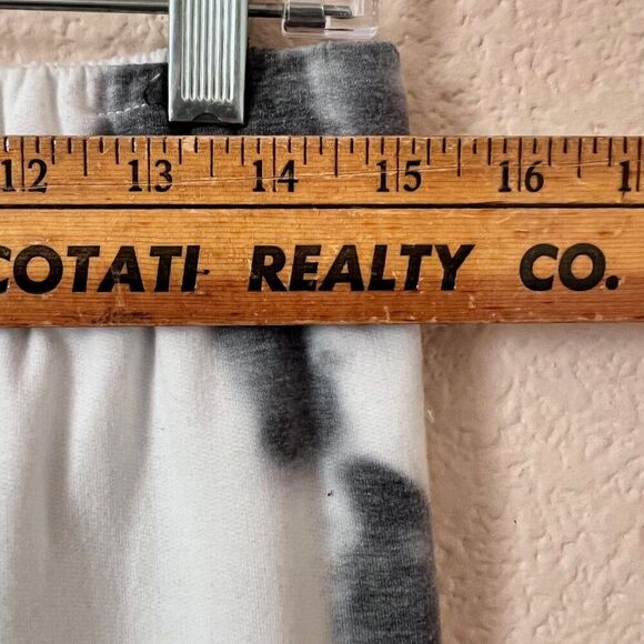 Lulus Size M Women White Washed Tie Dye Cozy High Rise Lounge Jogger Sweatpants - Picture 7 of 11